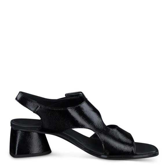 🆕PAUL GREEN Tanya Slingback Block Heel Sandal Pump Shoes 8.5 Black - Picture 4 of 15